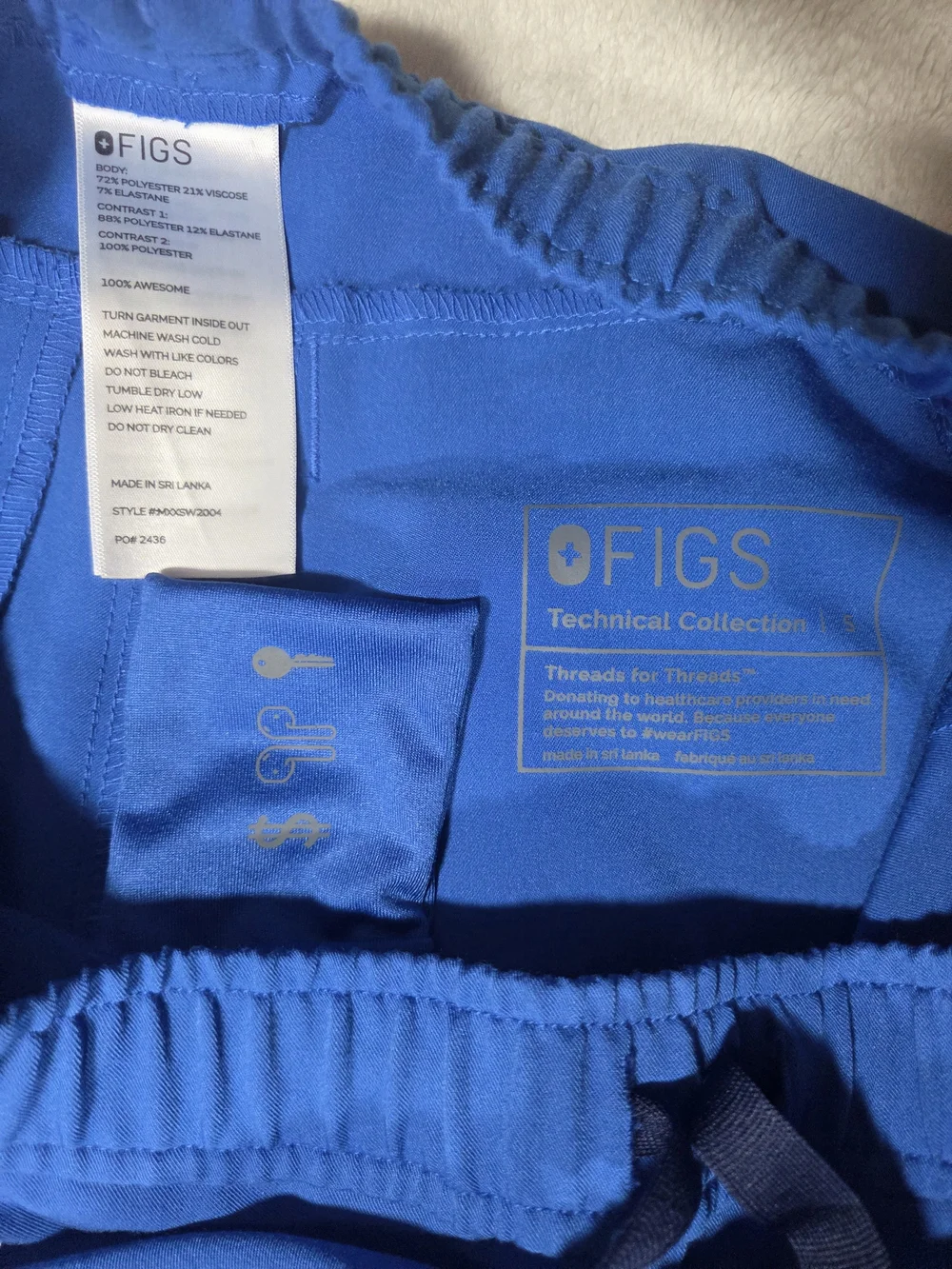 Figs Men's Royal Blue Scrub Jogger Pants